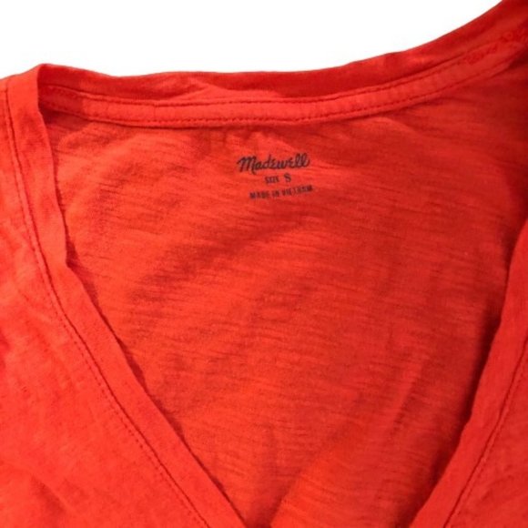 Madewell Burnout Sleeveless V-Neck T-Shirt Tee - Picture 3 of 8